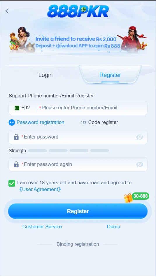 888pkr login